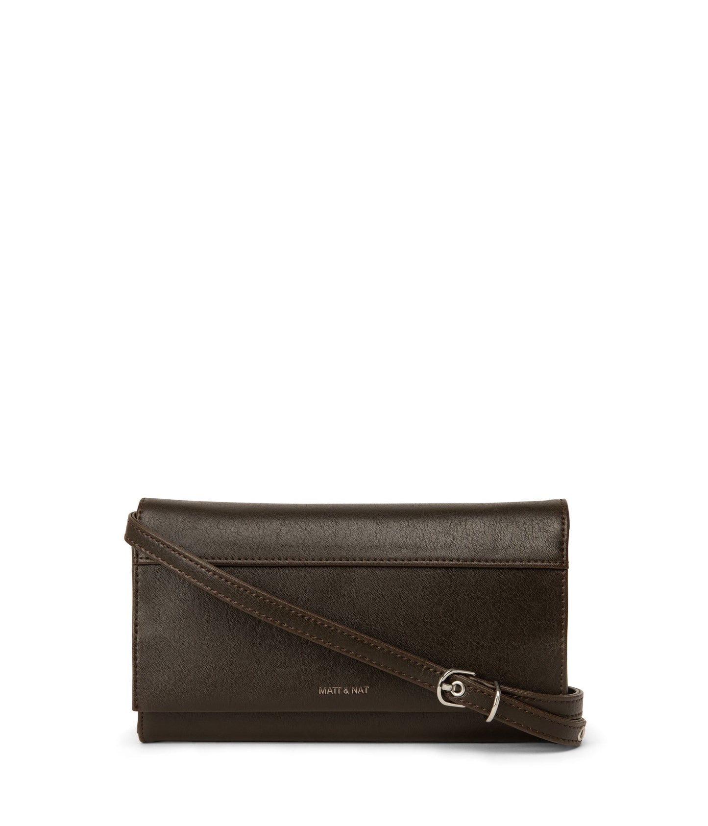 LETTE Vegan Wallet Crossbody Bag - Vintage | Color: Brown - variant::espresso