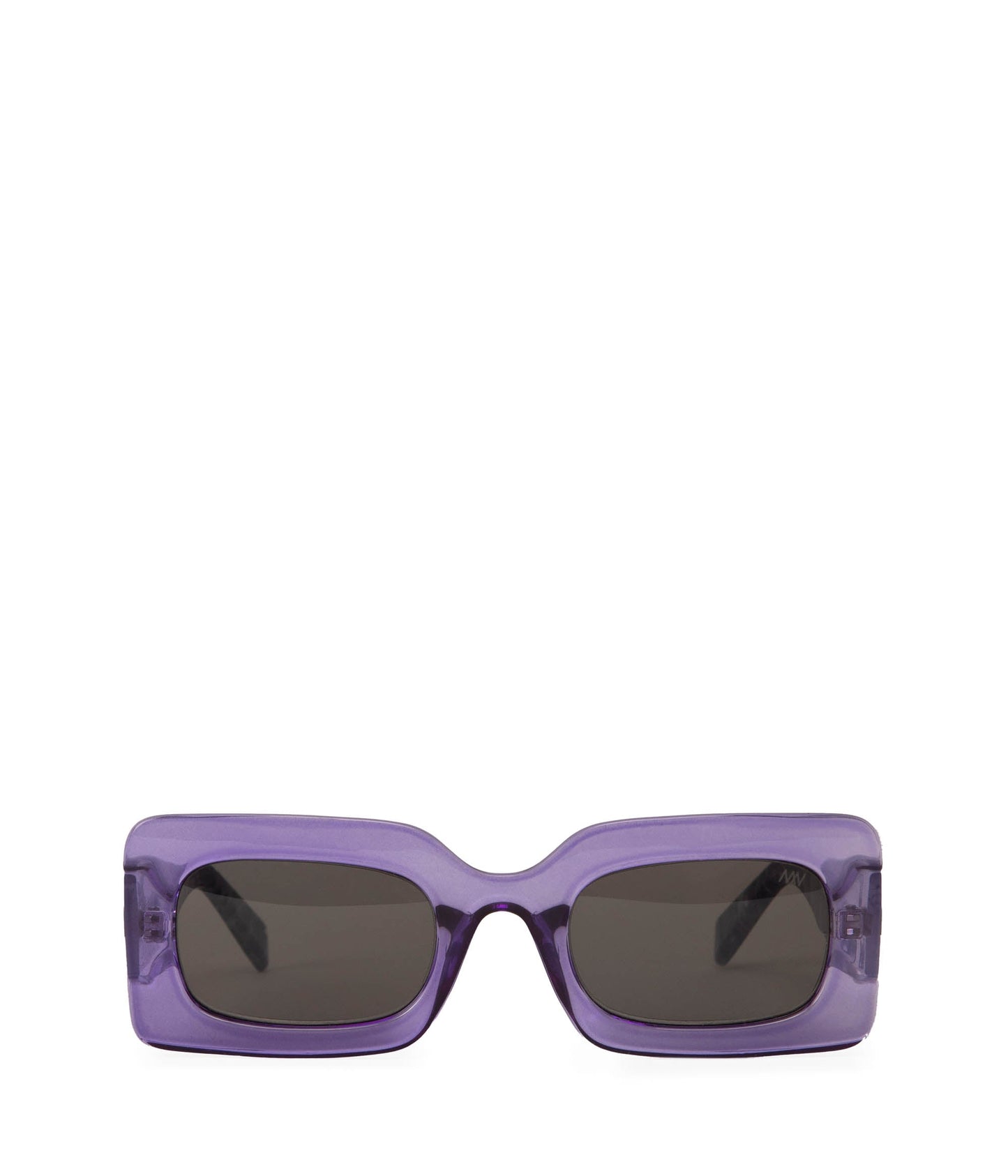 IVVY-2 Recycled Rectangle Sunglasses | Color: Purple, Grey - variant::lilac