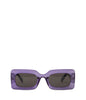 IVVY-2 Recycled Rectangle Sunglasses | Color: Purple, Grey - variant::lilac