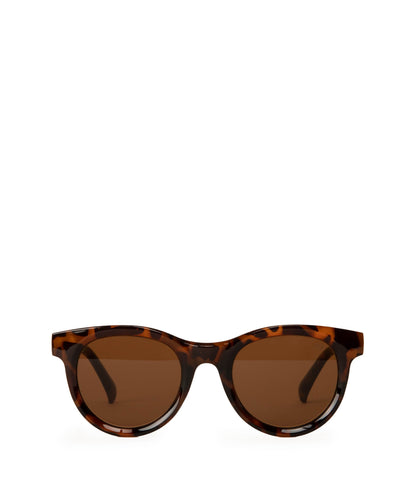 JAZI-2 Recycled Round Sunglasses | Color: Brown - variant::brown
