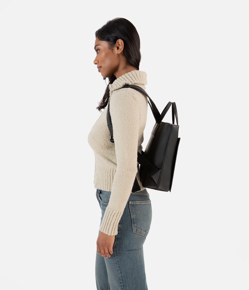 MILAN Vegan Backpack - Arbor | Color: Black - variant::black