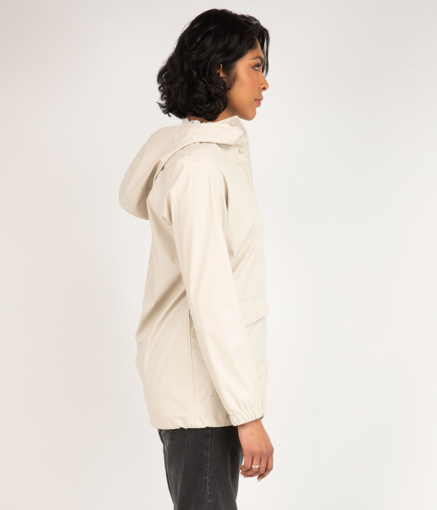 DEMEE Women’s Rain Jacket | Color: White - variant::nude