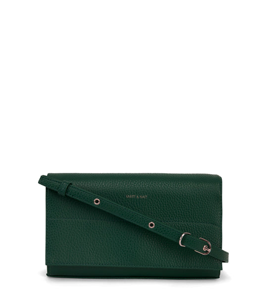 EMI Vegan Crossbody Bag - Purity | Color: Green - variant::empress