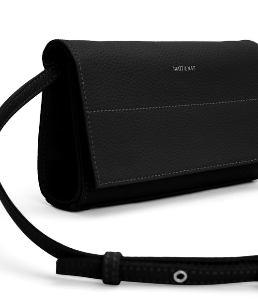 EMI Vegan Crossbody Bag - Purity | Color: Black - variant::black