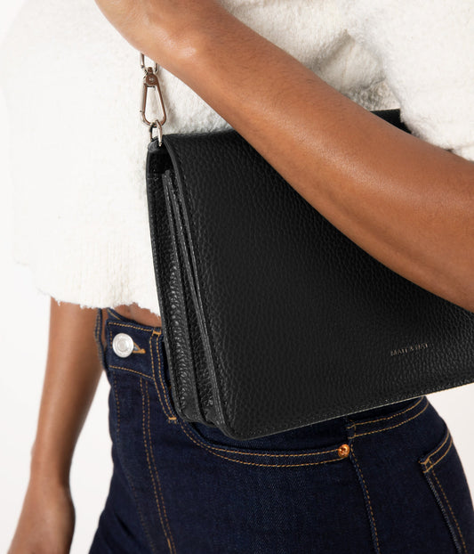 FRANCA Vegan Crossbody Bag - Purity | Color: Black - variant::black