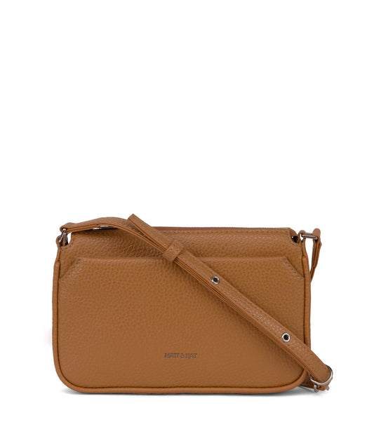 IVY Vegan Crossbody Bag - Purity | Color: Tan, Brown - variant::amber