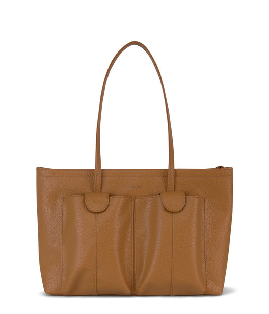 JOS Vegan Tote Bag - Purity | Color: Tan, Brown - variant::amber