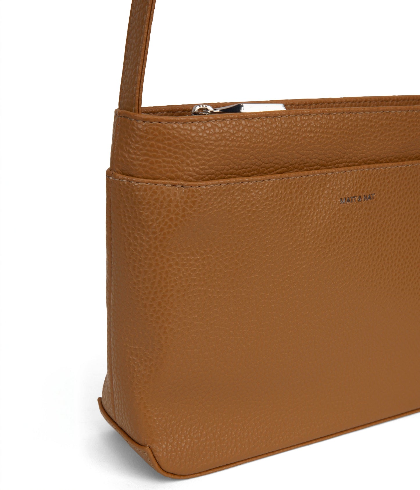 LUISA Vegan Shoulder Bag - Purity | Color: Tan, Brown - variant::amber