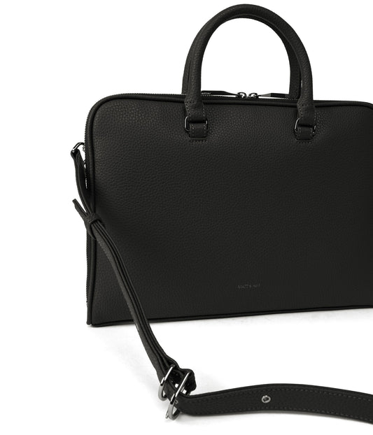 HOLDER Slim Vegan Briefcase - Purity | Color: Black - variant::black