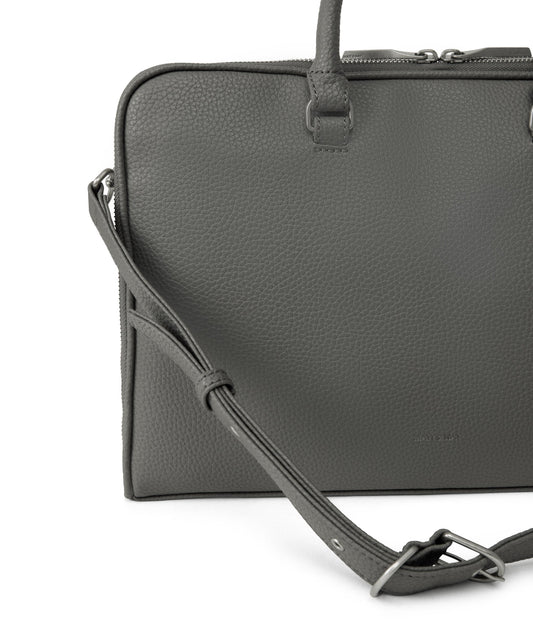 HOLDER Slim Vegan Briefcase - Purity | Color: Grey - variant::shade