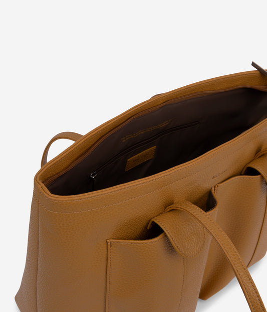 JOS Vegan Tote Bag - Purity | Color: Tan, Brown - variant::amber