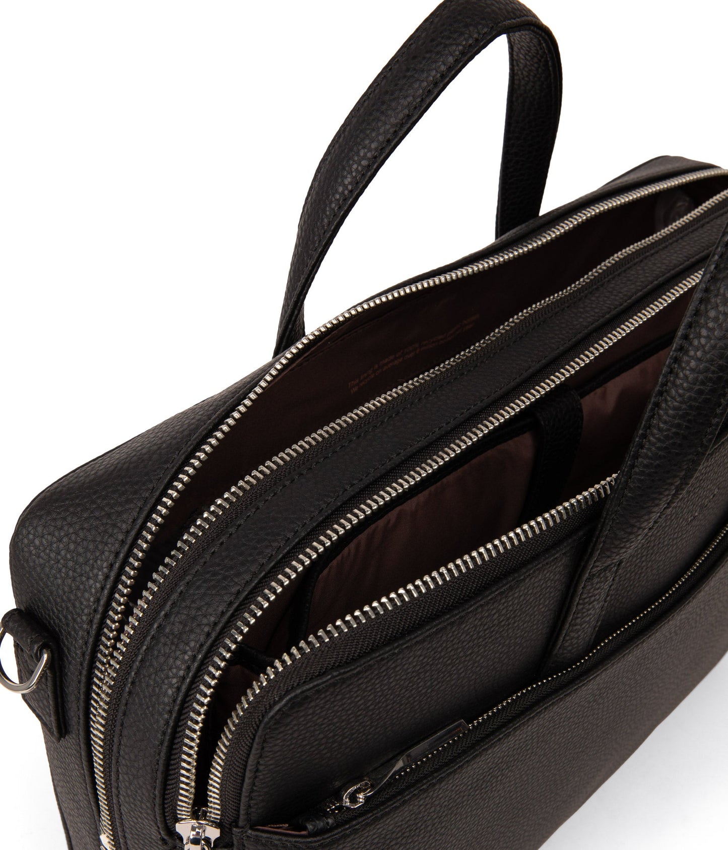 TOM Vegan Briefcase - Purity | Color: Black - variant::black