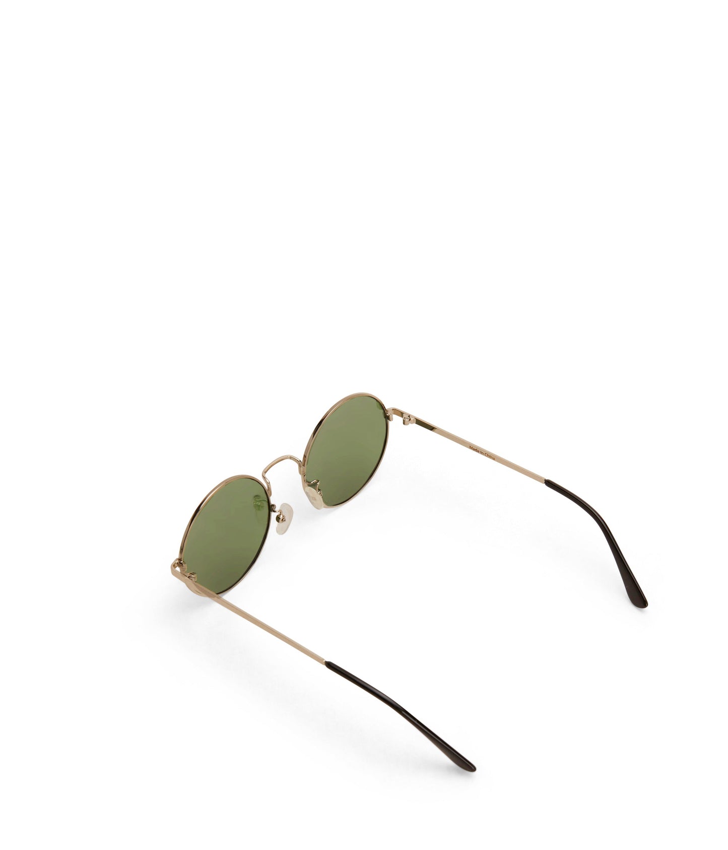 COLE Round Metal Sunglasses | Color: Gold, Khaki - variant::golkha