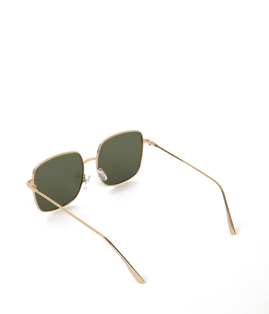 KAYA Square Sunglasses | Color: Gold, Green - variant::gololi