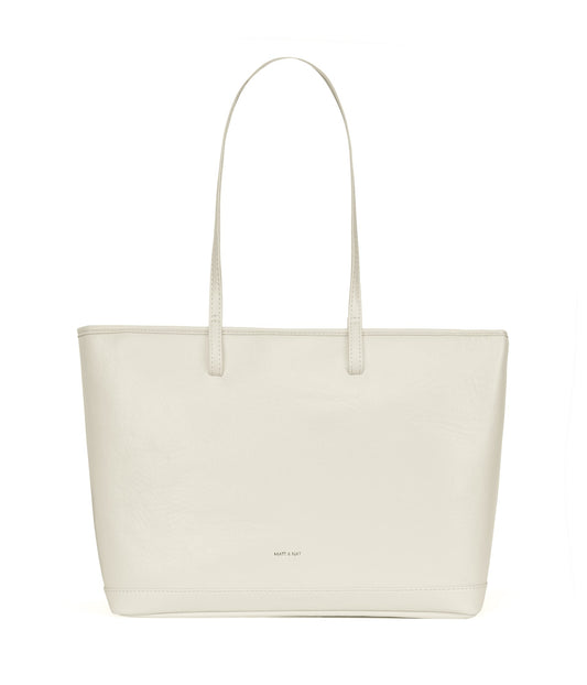 ELIZA Vegan Tote Bag - Theme | Color: White - variant::snowberry