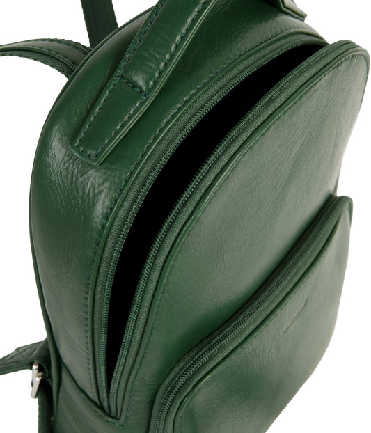 CAROSM Small Vegan Backpack - Theme | Color: Green - variant::mural