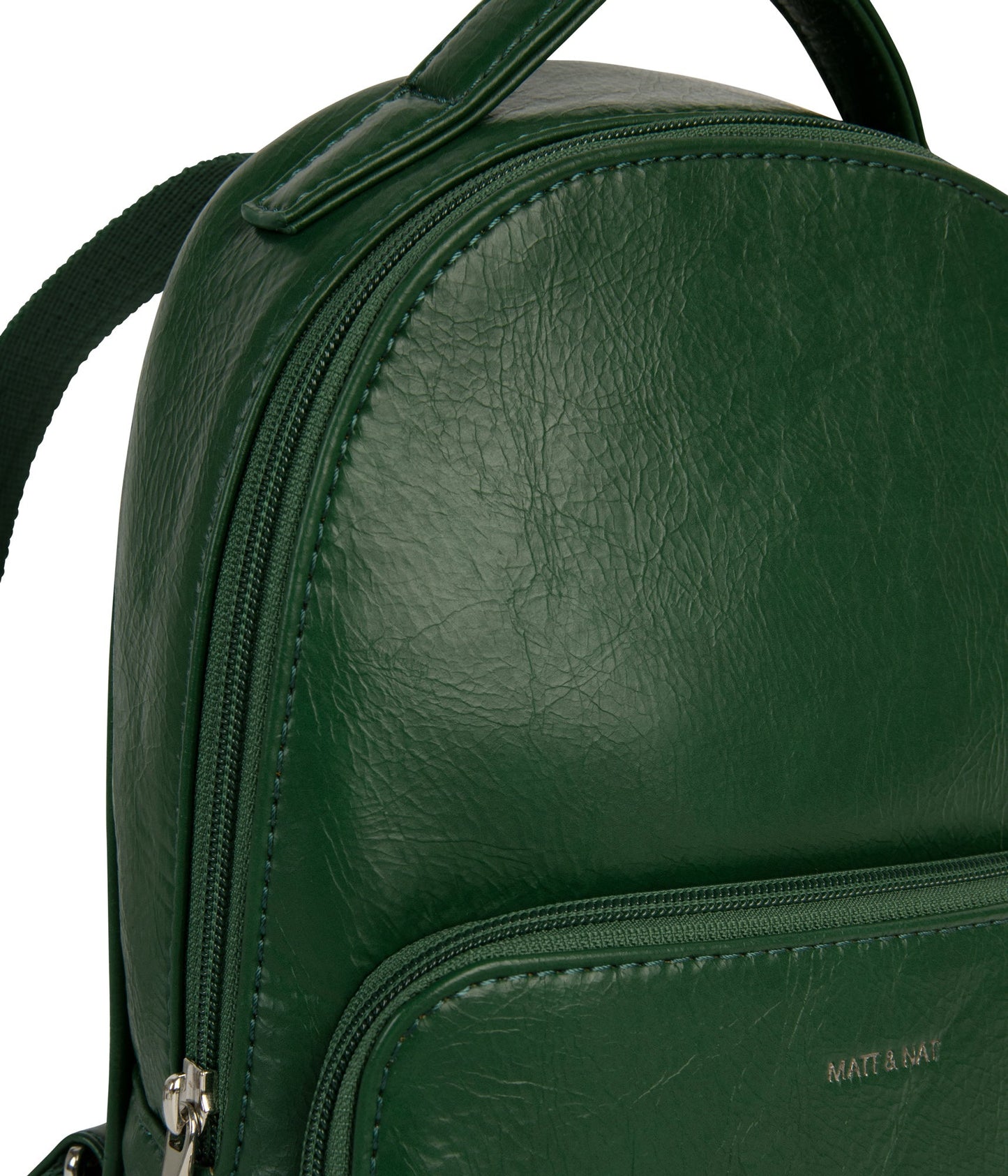 CAROSM Small Vegan Backpack - Theme | Color: Green - variant::mural