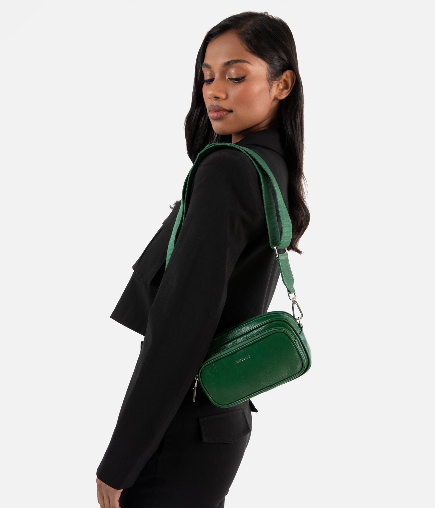 SOLEIL Vegan Crossbody Bag - Theme | Color: Green - variant::mural