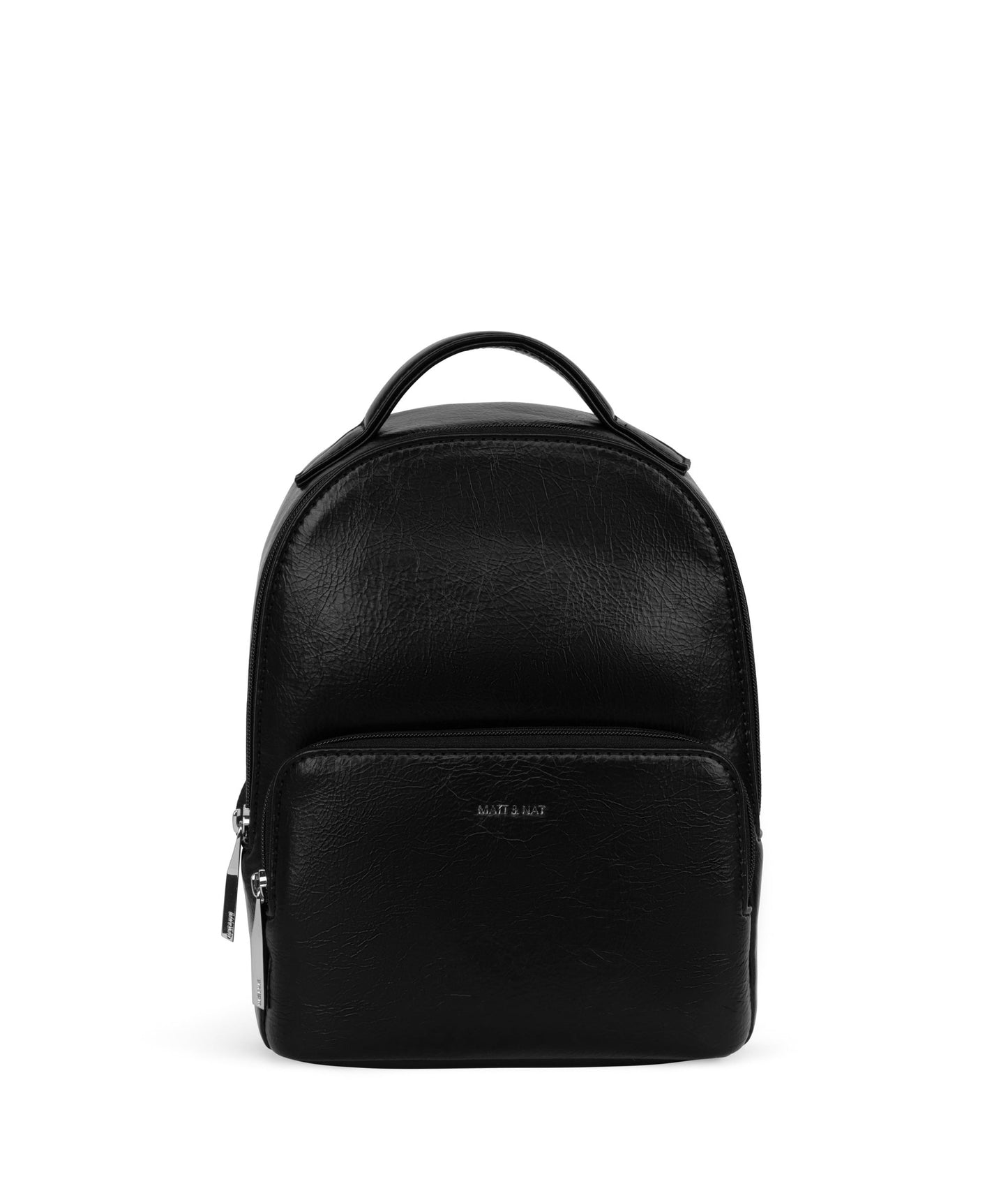 CAROSM Small Vegan Backpack - Theme | Color: Black - variant::black