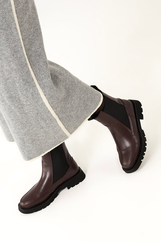 ESTER Women's Vegan Chelsea Boots | Color: Brown - variant::brown