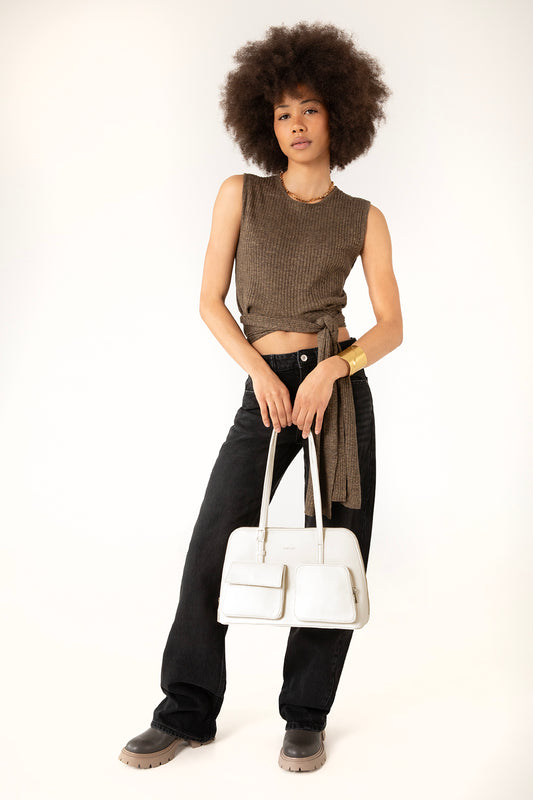 Imena Vegan Tote Bag - Forum | Color: Cloud - variant::cloud