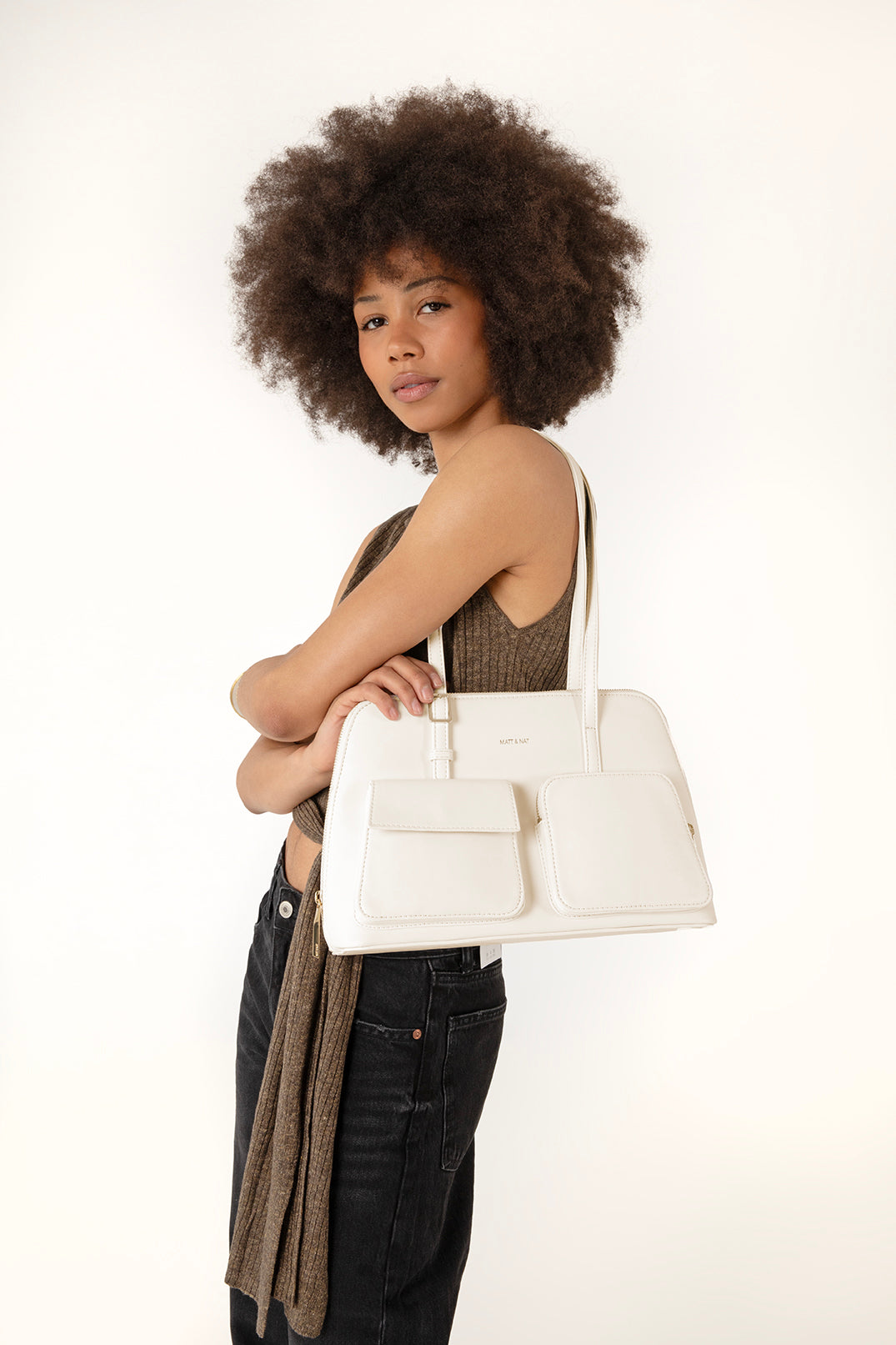 Imena Vegan Tote Bag - Forum | Color: Dolphin - variant::dolphin