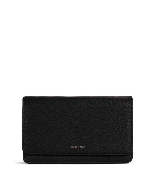 BEE Vegan Crossbody Bag - Grain | Color: Black- variant::black