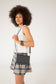 BEE Vegan Crossbody Bag - Grain | Color: Coal - variant::coal