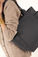 IONA Vegan Tote Bag - Grain | Color: Black - variant::black