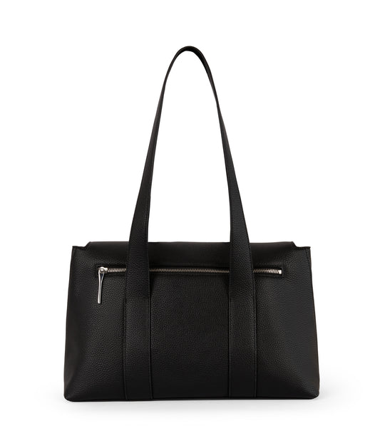 MOLLY Vegan Tote Bag – Grain | Color: Black - variant::black