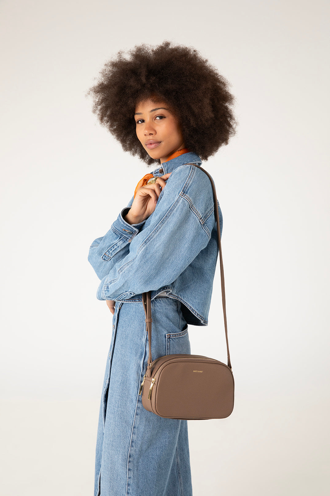 PAIR Vegan Crossbody Bag - Grain | Color: Coal - variant::coal