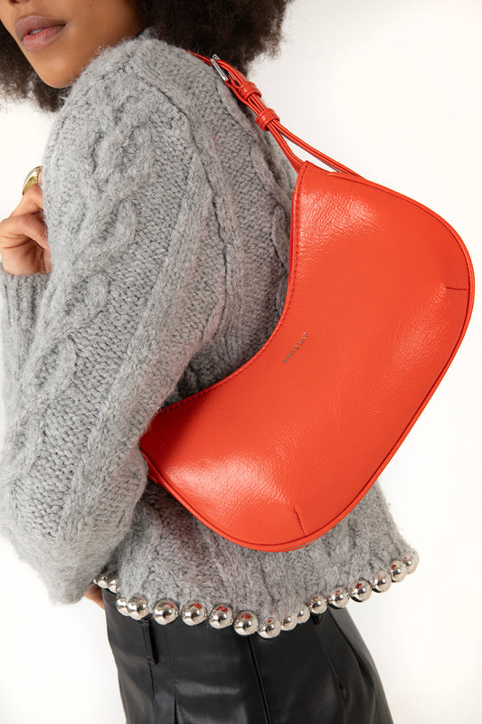 MALENE Vegan Shoulder Bag – Theme | Color: Tomato - variant::tomato
