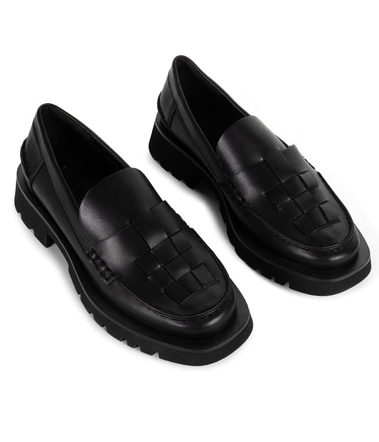 CELESTE Women's Vegan Loafers | Color: Black - variant::black