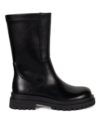 ENIYA Women's Vegan Mid-Calf Boot | Color: Black - variant::black