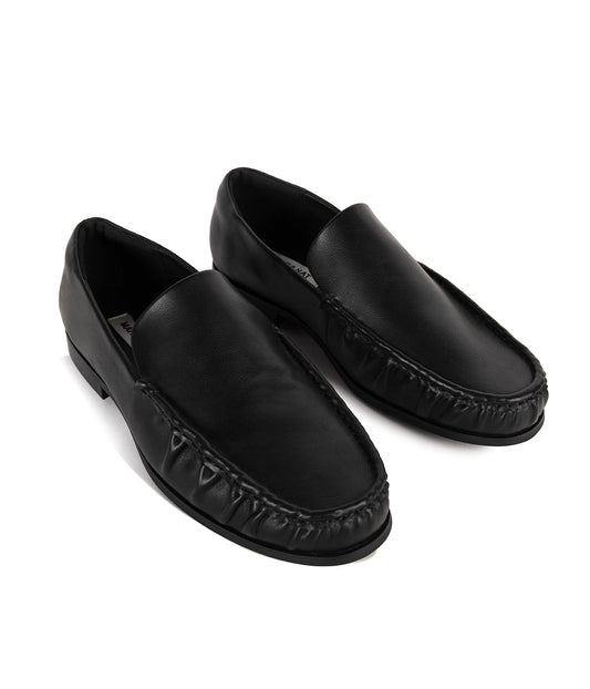 EZRI Men's Vegan Loafers | Color: Black - variant::black
