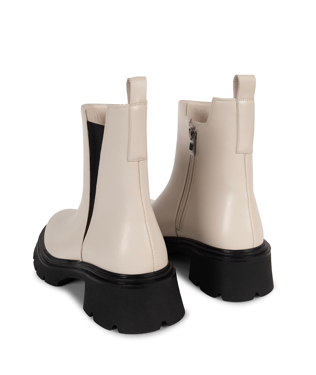MAELLE Women's Vegan Chelsea Boots | Color: Off White - variant::offwhite