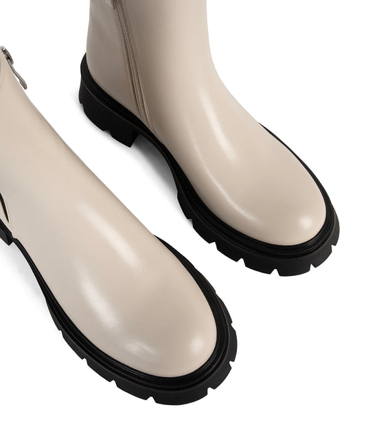 MAELLE Women's Vegan Chelsea Boots | Color: Off White - variant::offwhite