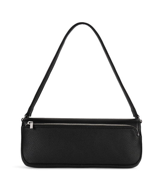 ENA Vegan Shoulder Bag - Grain | Color: Black - variant::black