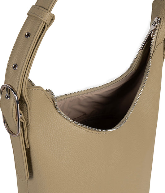 JESA Vegan Hobo Bag - Grain | Color: Almond - variant::almond