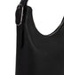 JESA Vegan Hobo Bag - Grain | Color: Black - variant::black