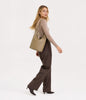 JESA Vegan Hobo Bag - Grain | Color: Fudge - variant::fudge