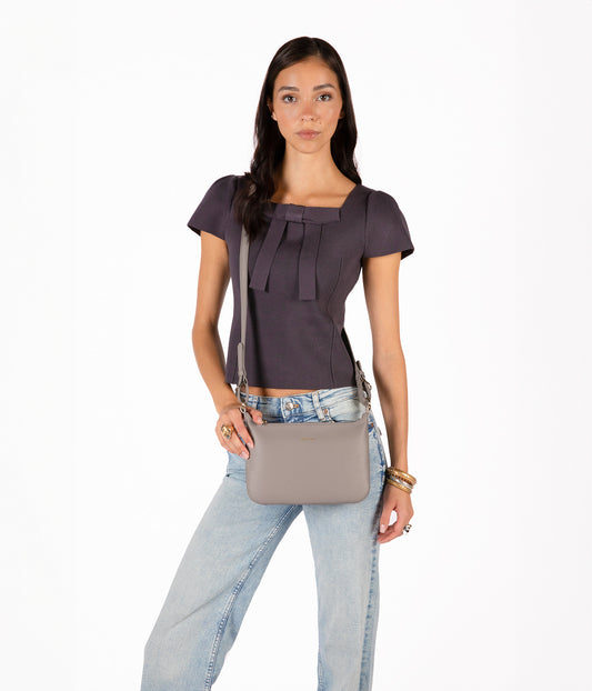 JINA Vegan Shoulder Bag - Grain | Color: Rosemary - variant::rosemary