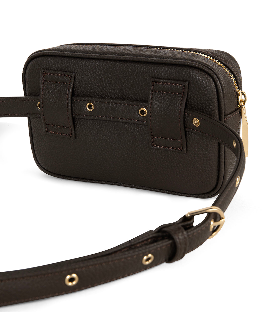LARRA Vegan Belt Bag – Grain | Color: Fudge - variant::fudge