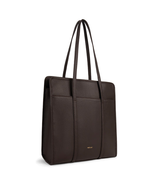 LUSIK Vegan Tote Bag – Grain | Color: Fudge - variant::fudge