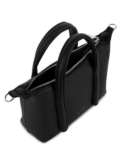MOLA Vegan Crossbody Bag - Grain | Color: Black - variant::black