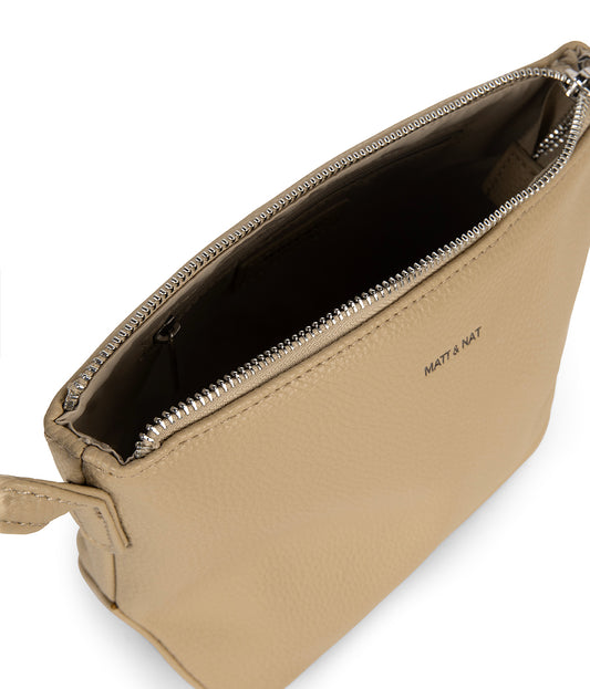 SAM Vegan Crossbody Bag - Grain | Color: Almond - variant::almond