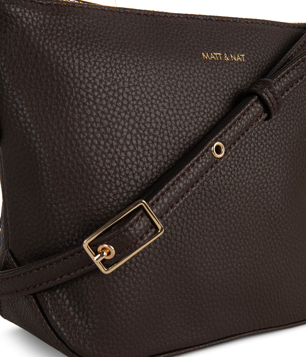 SAM Vegan Crossbody Bag - Grain | Color: Fudge - variant::fudge