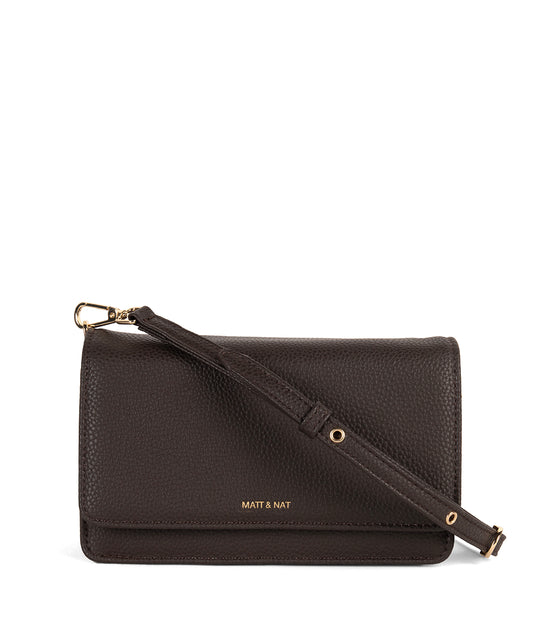 BEE Vegan Crossbody Bag - Grain | Color: Fudge - variant::fudge