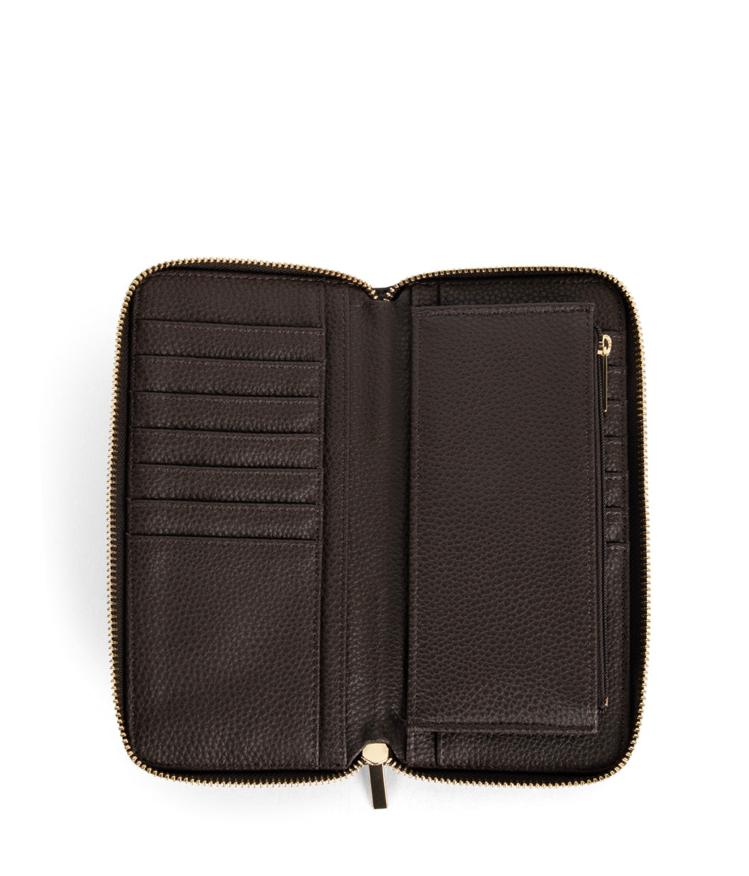CENTRAL Vegan Wallet - Grain | Color: Fudge - variant::fudge
