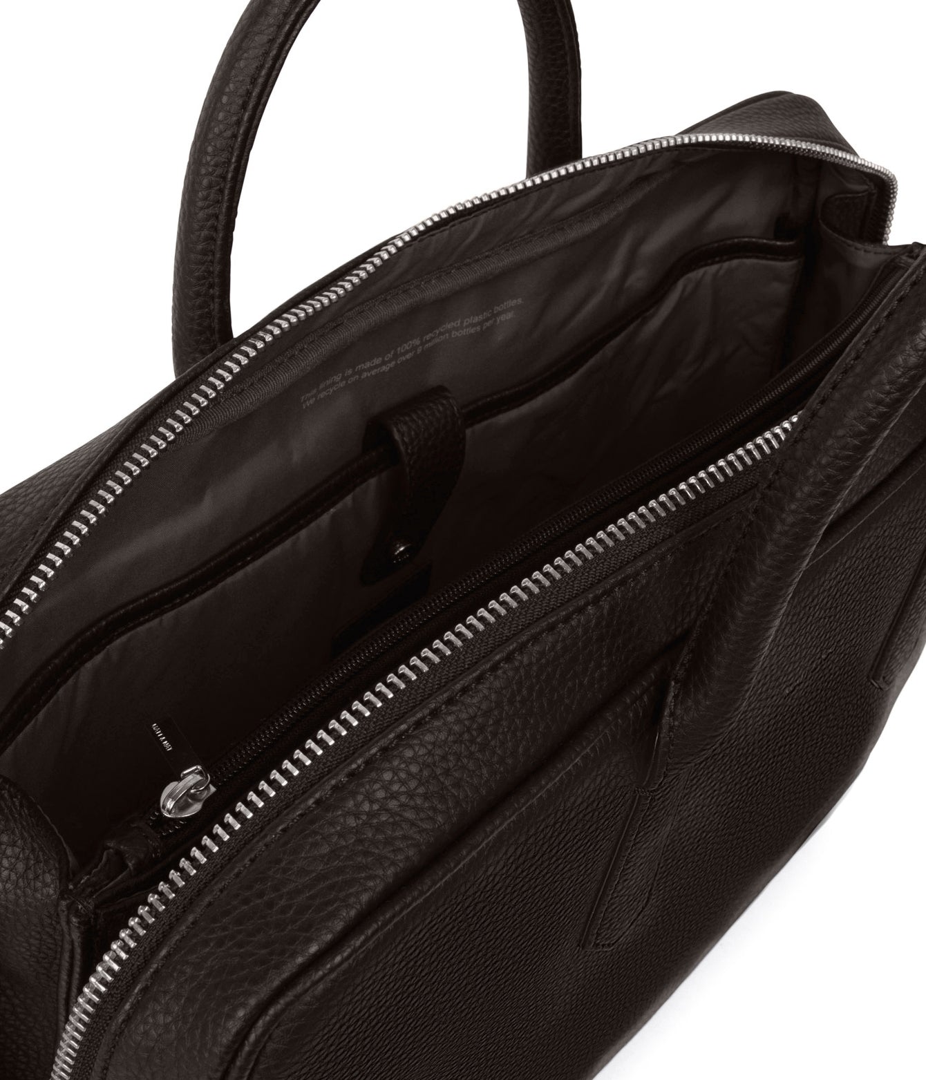 ELON Vegan Briefcase - Grain | Color: Fudge - variant::fudge